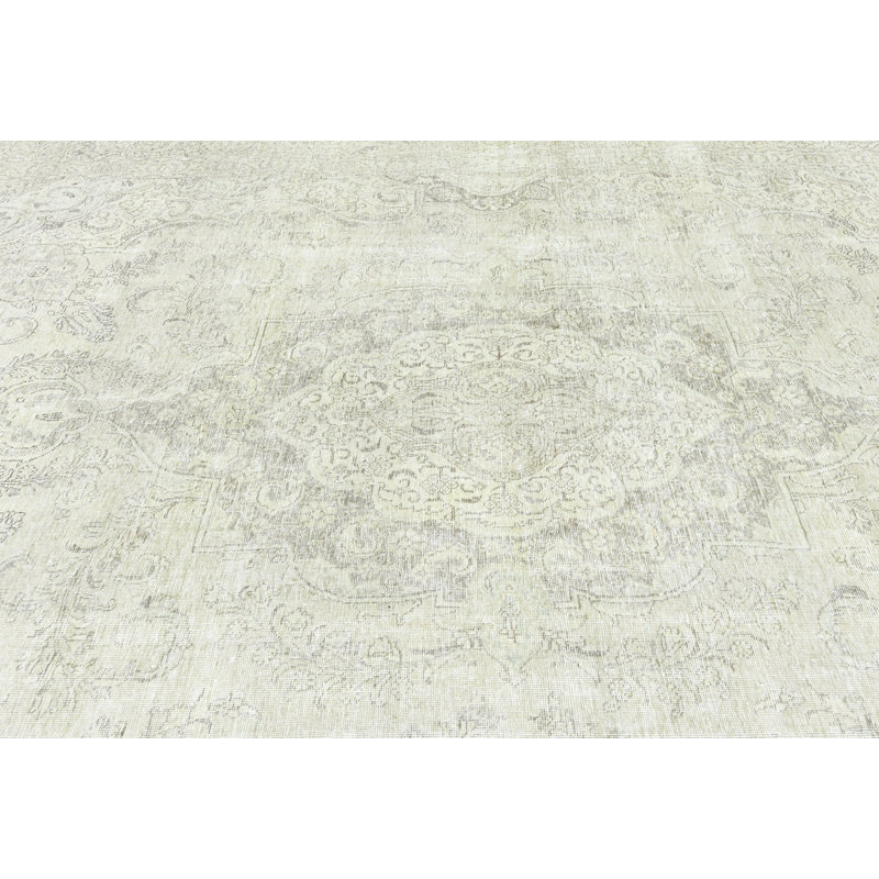 Cream Traditional 9X12 Oriental Area Rug