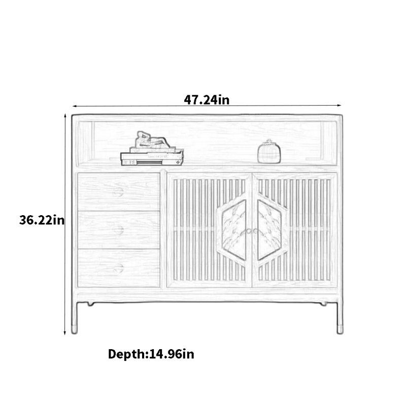Simple Style Retro Sideboards Cabinet