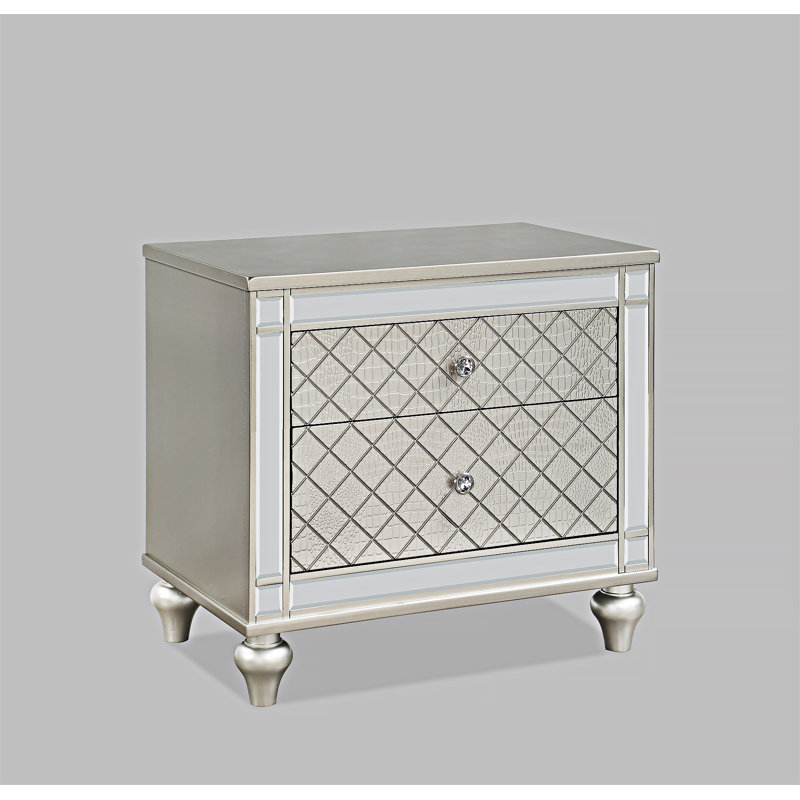 Nightstand Bedside Table With Drawers