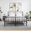 Mariacecilia 40cm W Iron Bedside Table-971324582-1004980435