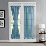 Polyester Sheer Curtain Pair