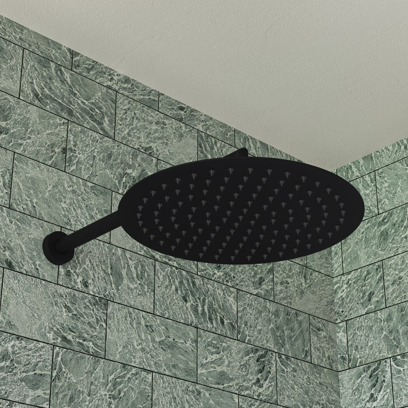 Bras de douche, Noir mat