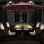 Antibes 2.7m Traditional Parasol with Lights-1258266142