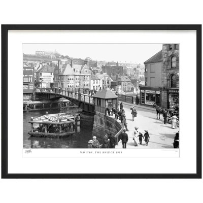 Whitby, The Bridge 1913 by Francis Frith - Single Picture Frame Print