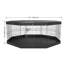 Enclos pour chien pliable en métal à 8 panneaux avec couvercle supérieur et coussin inférieur Abigail