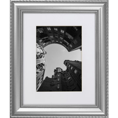 Rijeta Silver Solid Wood Picture Frame - Set of 4 with Mat