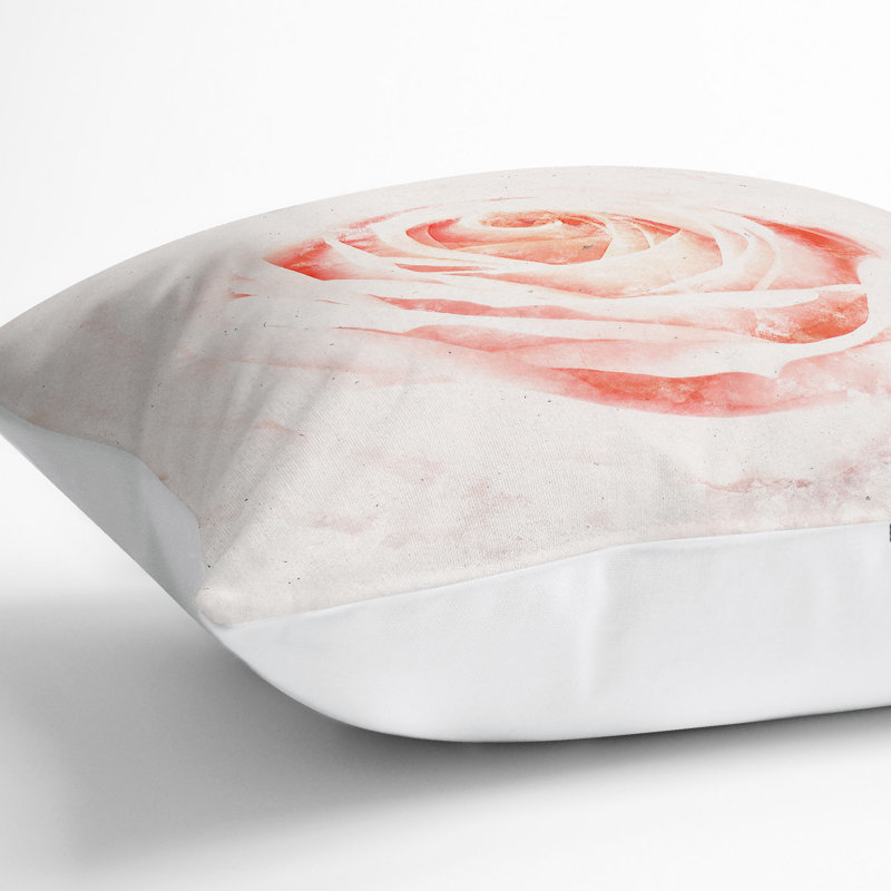 Square Throw Cushion, 55cm H x 55cm W x 20cm D, White