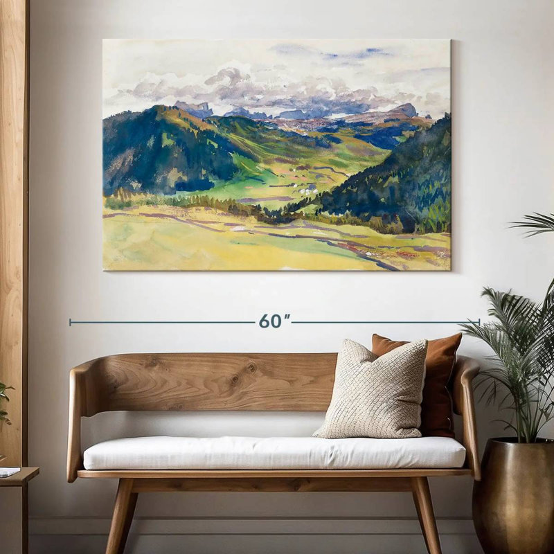 Dolomites d'Alvord Open Valley 1913-1914, H 34 po x l 51 po