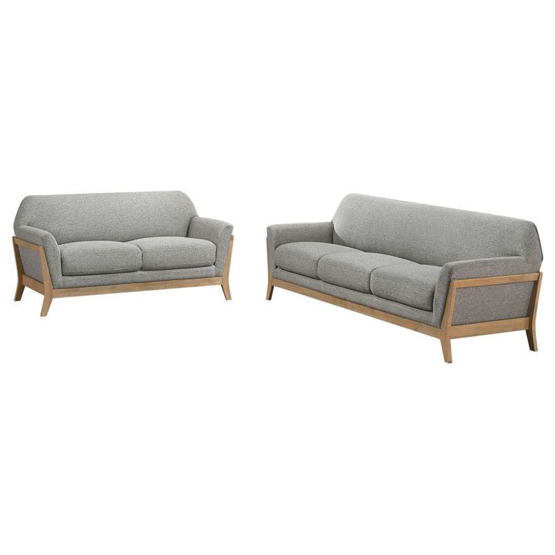 Ensemble de canapés rembourrés Harikleia, 2 Pieces: Sofa, Loveseat