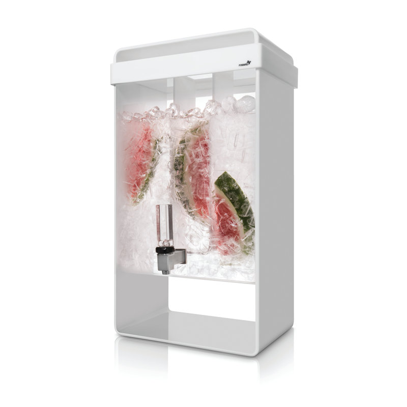 Infusion 384 oz. Distributeur de boissons, Blanc, H 22 po x l 8,6 po x P 14 po