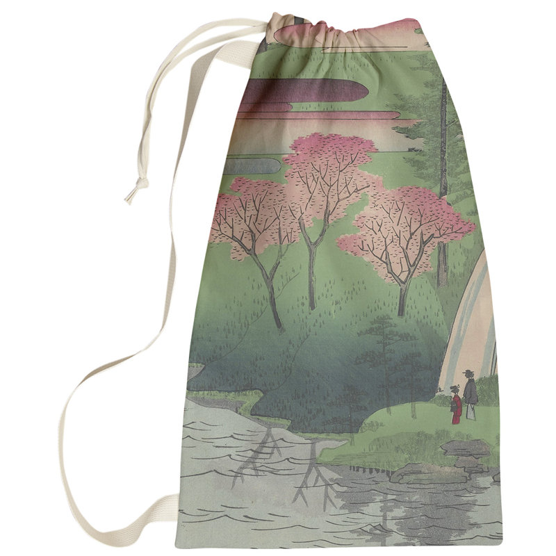 Macintyre Fabric Laundry Bag with Handles, Small ( 64" H x 20" W x 1.5" D), Pink