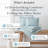Southshore Fine Linens Paisley Grace Blue King/California King 3-Piece Reversible Paisley Comforter Set with 2 King Shams, All-Season Down Alternative-1408324754