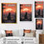 Chat urbain regardant le coucher de soleil I - impression d'art mural chat-1849817932-1849817946