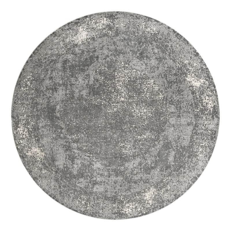 Tapis oriental gris Janousek, Rond 13 pi 1 po