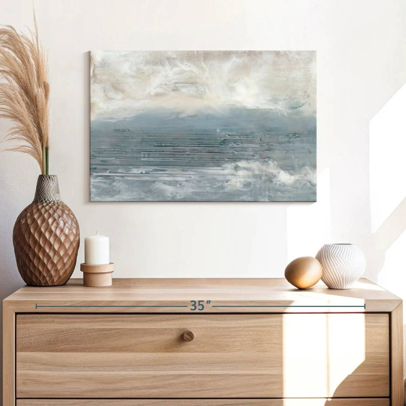 Avery Pale Blue I, 16" H x 24" W