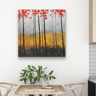 Abstract landscape - 32"x32" art on canvas
