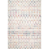 Tapis multicolore à motif marocain tissé à la machine Performance Amanti