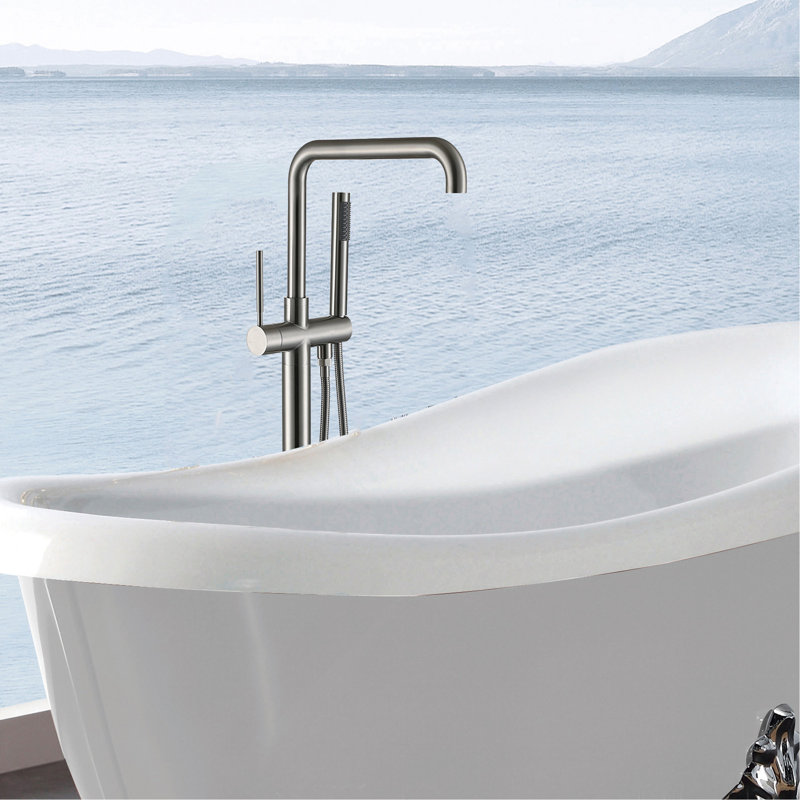 Robinet de baignoire autoportant avec douche à main, Blush