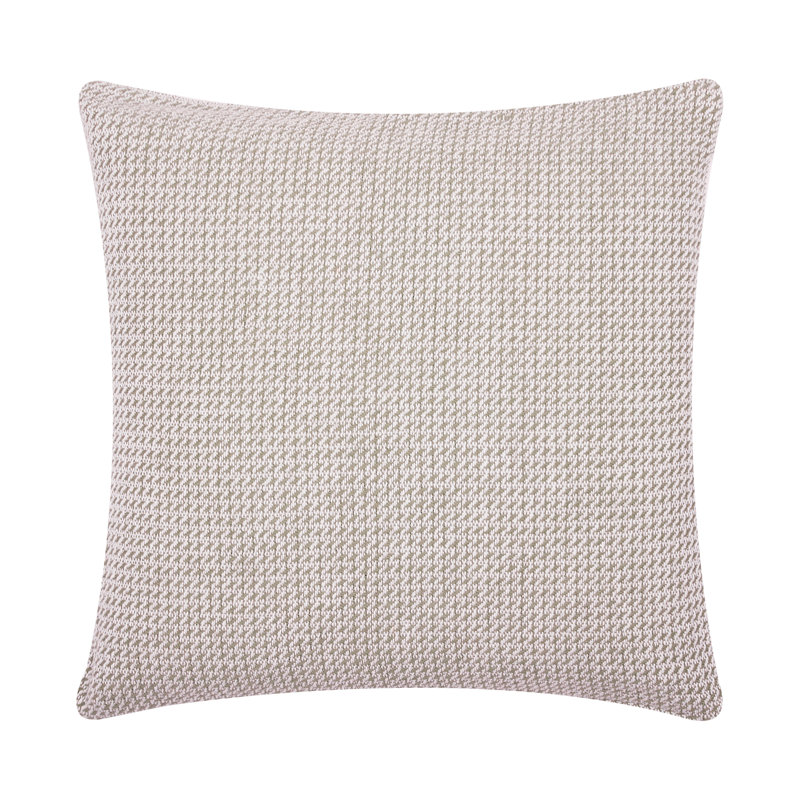 Ari Embroidered Cotton Throw Pillow, Dune