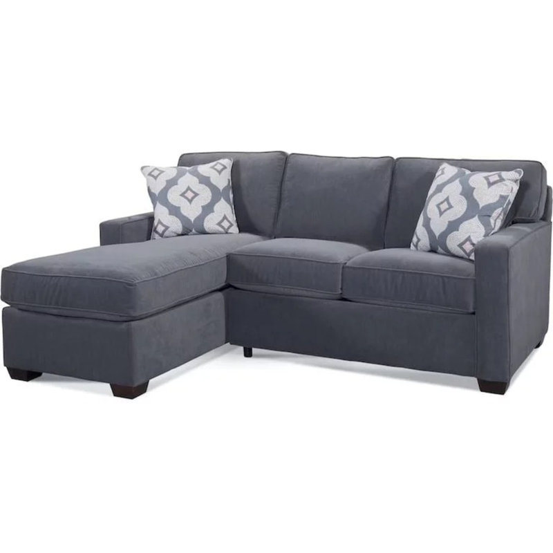 Gramercy Park Chaise Sectional, Right Hand Facing, Hazel, Navy Crypton Performance; 0822-61
