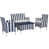 Navy / White Striped