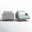 Chaises longues pivotantes en aluminium Ehrenfried-85248429