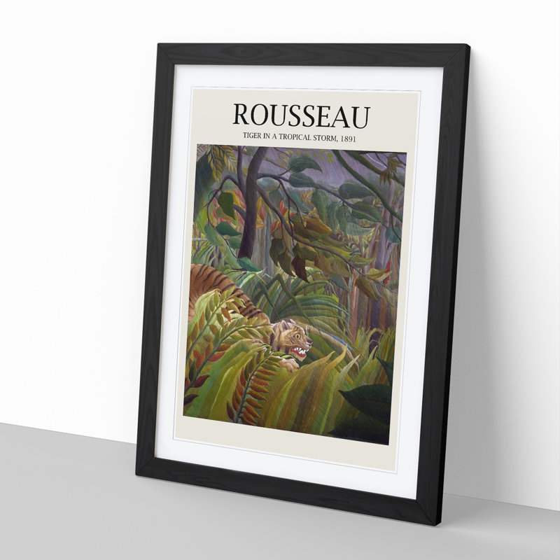 Surprise by Henri Rousseau - Single Picture Frame Print, Black Framed, 36cm H x 27cm W x 2cm D