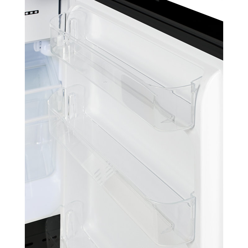Summit Appliance 2.68 Cubic Feet Mini Fridge with Freezer, Black