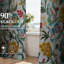 Ensemble de 2 rideaux à motif floral Mid Century-1050334060-1050334070