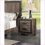 Table de chevet 2 tiroirs Oak Finish