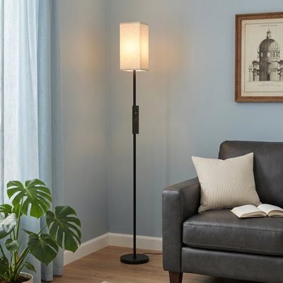 Lampe sur pied traditionnelle avec télécommande et ampoule incluse