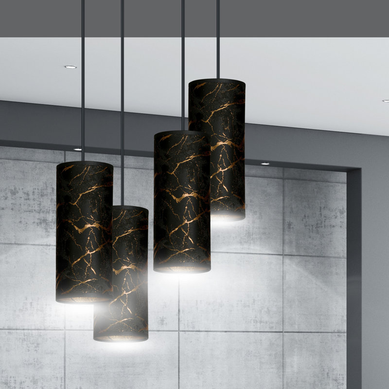 Sutter 4 - Light Cluster Pendant, Black
