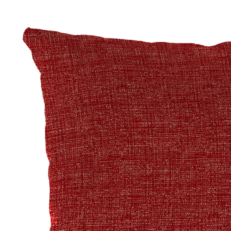 18" x 12" Outdoor Lumbar Throw Pillow (Set of 2), Saucy Red
