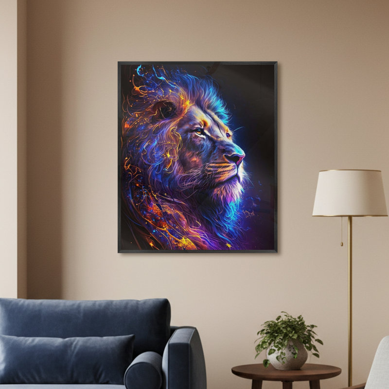 Single Picture Frame LED Illuminated Wall Art Wall Art on Glass / Aluminium, 60cm H x 50cm W