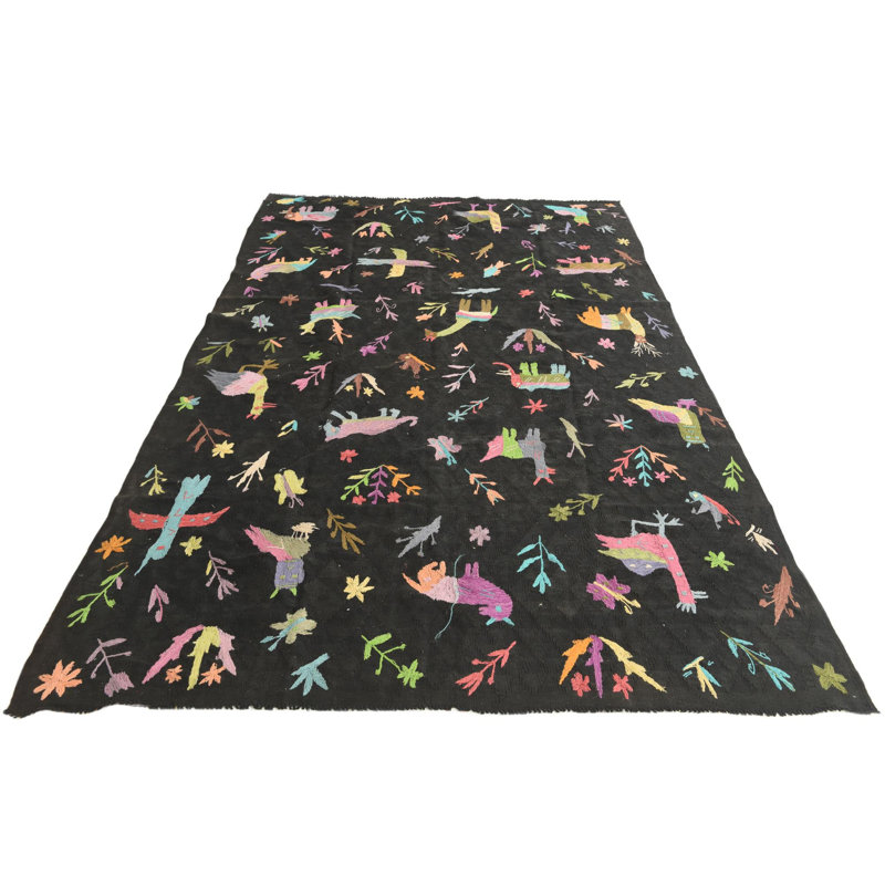 Tapis brun foncé 6x9 Perry