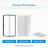 OVE Decors Breeze 44 in. Round Shower Kit, Clear Door with Shower Base and Wall-2080450557