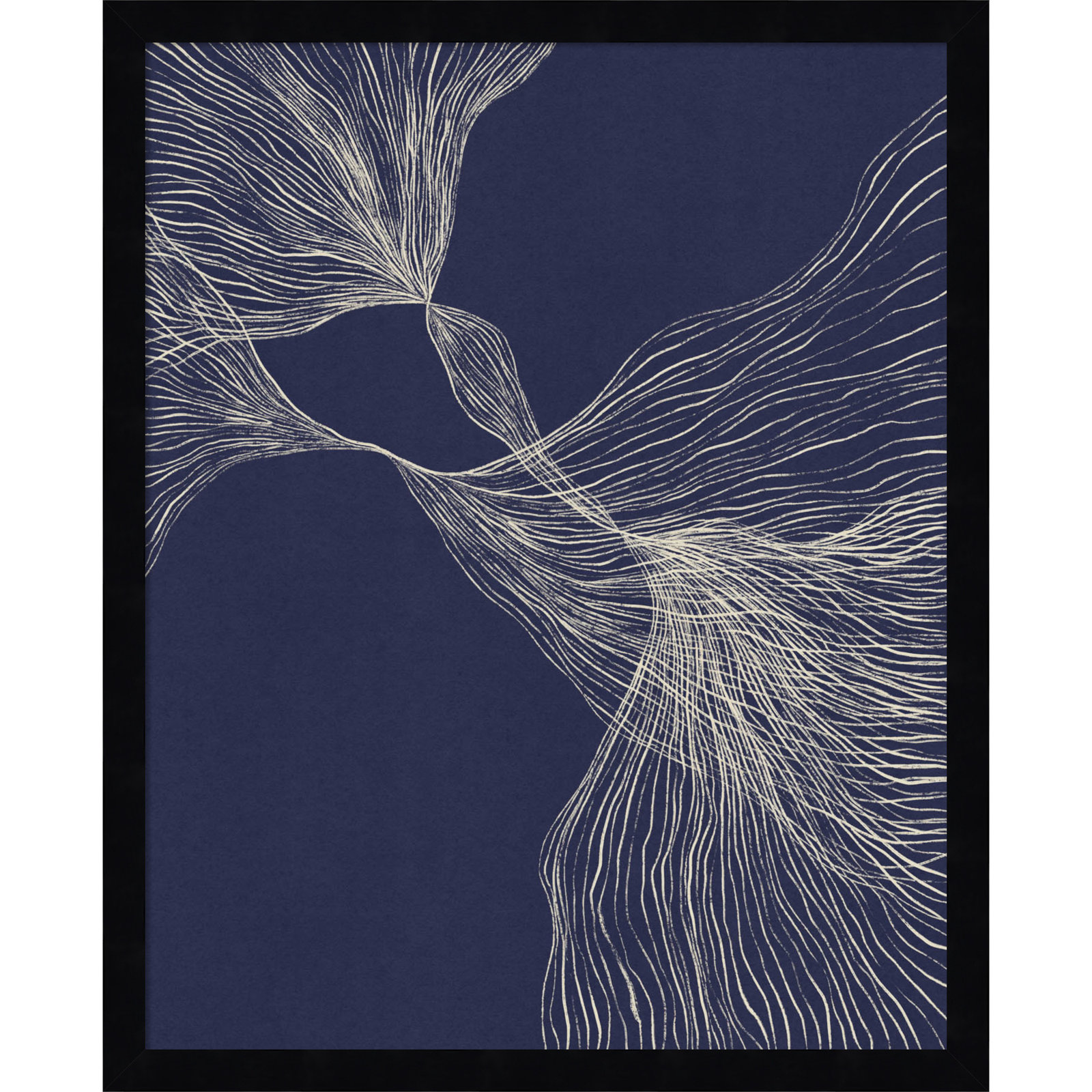 Interaction 1 by Alisa Galitsyna, Black, 21" H x 17" W x 1" D