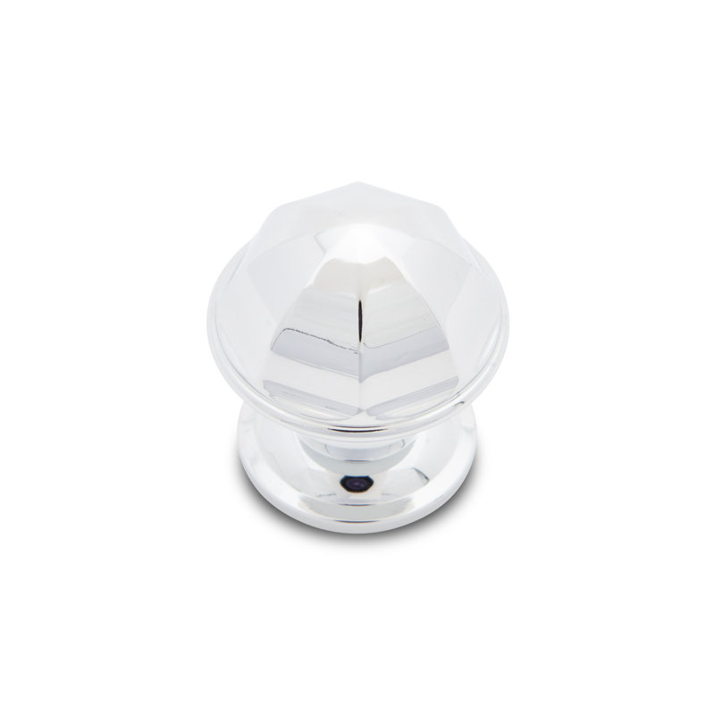 Contoured Dome 1 1/16" Knob CK Series, Polished Chrome