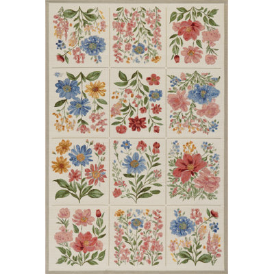 Solari Floral Indoor/Outdoor Rug