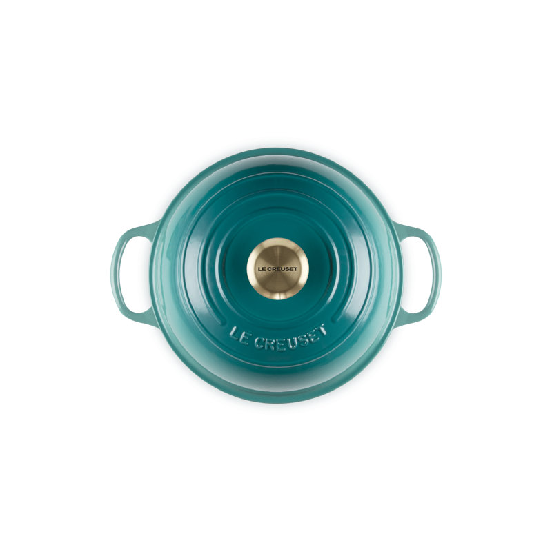 Le Creuset Signature Cast Iron Oval Bread Oven, 11.5 In., Bluer Riviera, 1.7 quarts