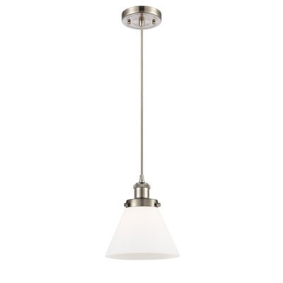 Mini-luminaire suspendu à cordon 1 lumière 8 po Ballston Urban Cone