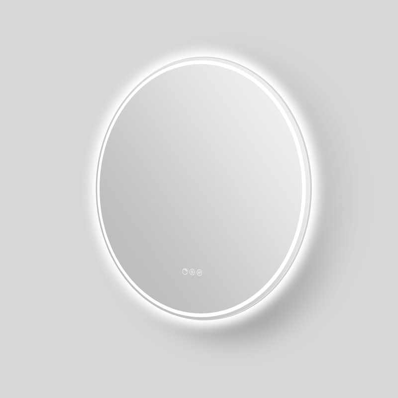 Miroir de salle de bain à DEL sans cadre Streamline avec désembueur, intensité variable, changement de température de couleur