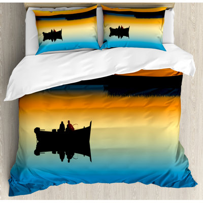 Fishing Modern & Contemporary Duvet Cover