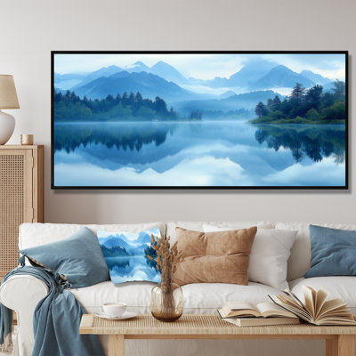 Gesko Mountain Lake Silent Reflections III - montagnes, art mural