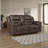 Hamisi 81" Transitional Polished Microfiber Manual Double Reclining Loveseat with Center Storage Console & Integrated Cup Holders-1421485209