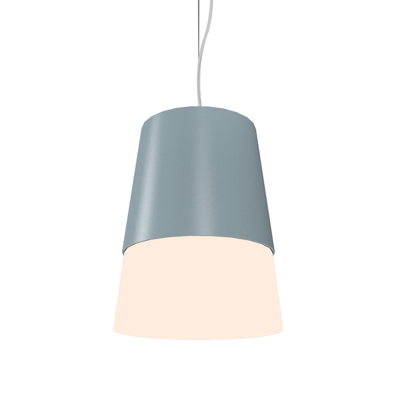 Cônico 1 - Light LED Pendant, 7.09" H x 5.71" W x 5.71" D, American Walnut, American Walnut
