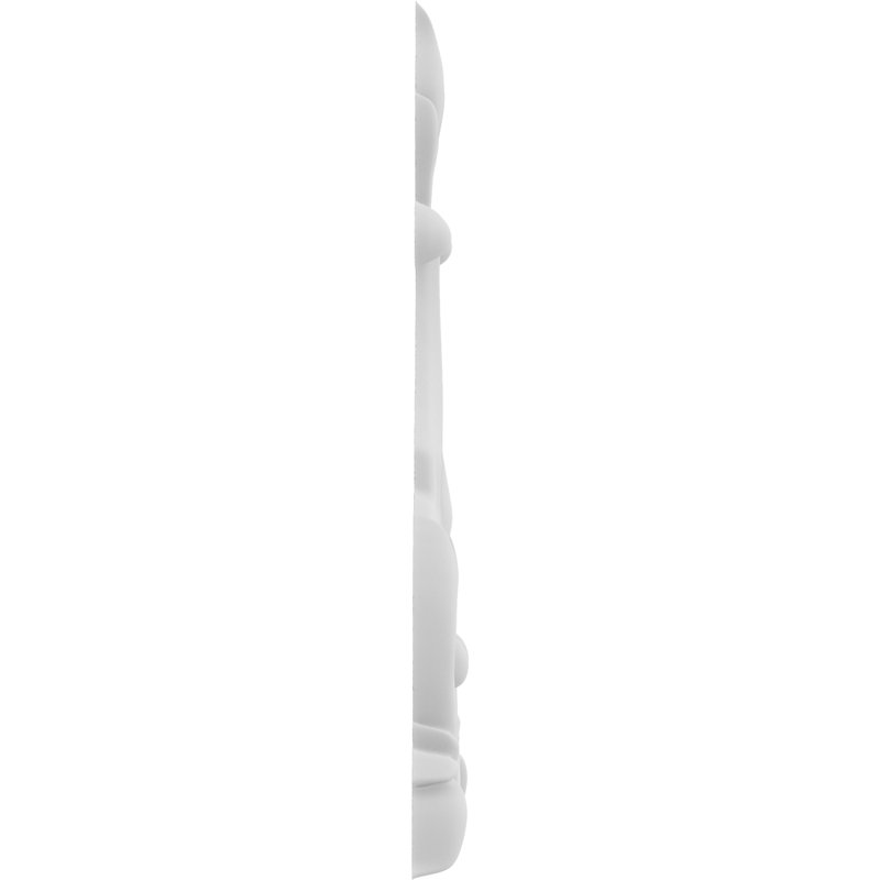Rosette trenton, H 7,5 po x l 7,5 po x P 0,88 po