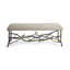 Butterfly Ginkgo Upholstered Bench