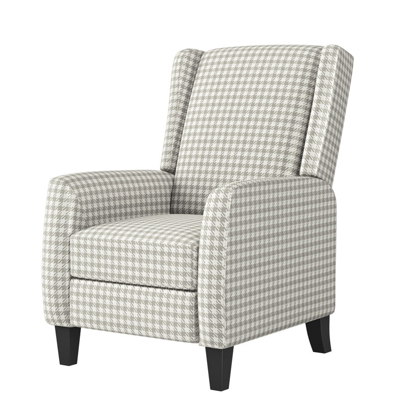 Dolins Upholstered Recliner, Heather Gray Houndstooth