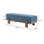 Banc rembourré en bois d'hévéa Modern-124244998